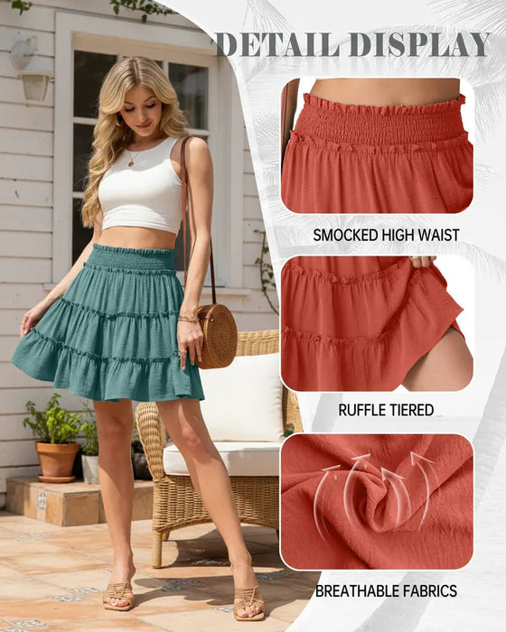 Bas Taille Élastique Avec Short Intégré