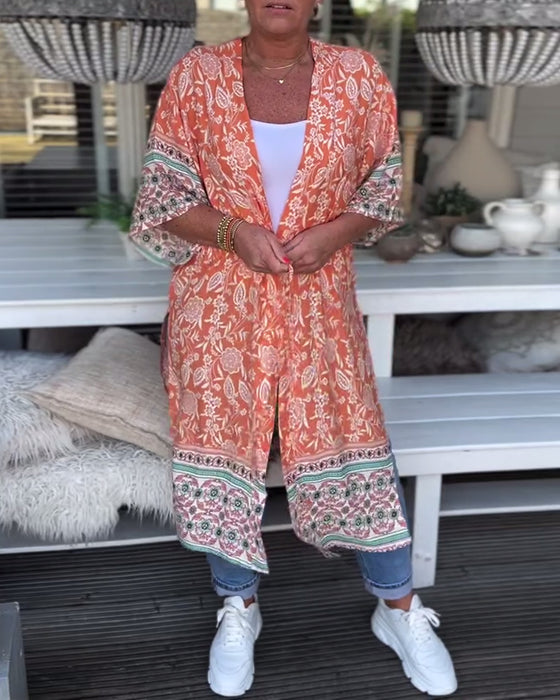 Manteau de plage de vacances imprimé à la mode