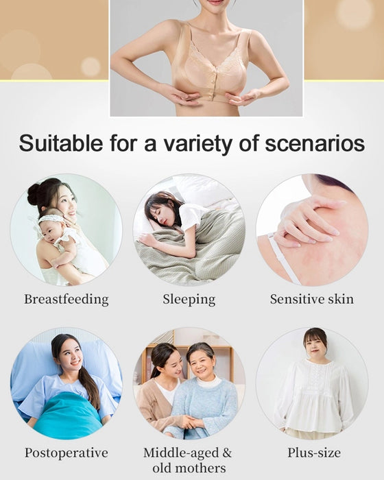 Soutien-gorge Fermeture Devant Satin Dentelle