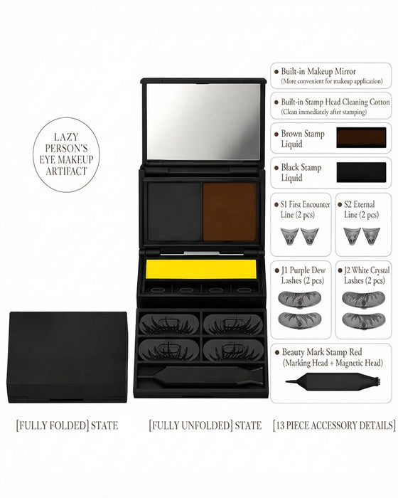 3-In-1 Eyeliner Und Wimpernstempel-Set