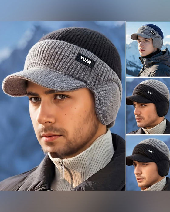 Bonnet Thermique Coupe-Vent D'hiver Avec Visière