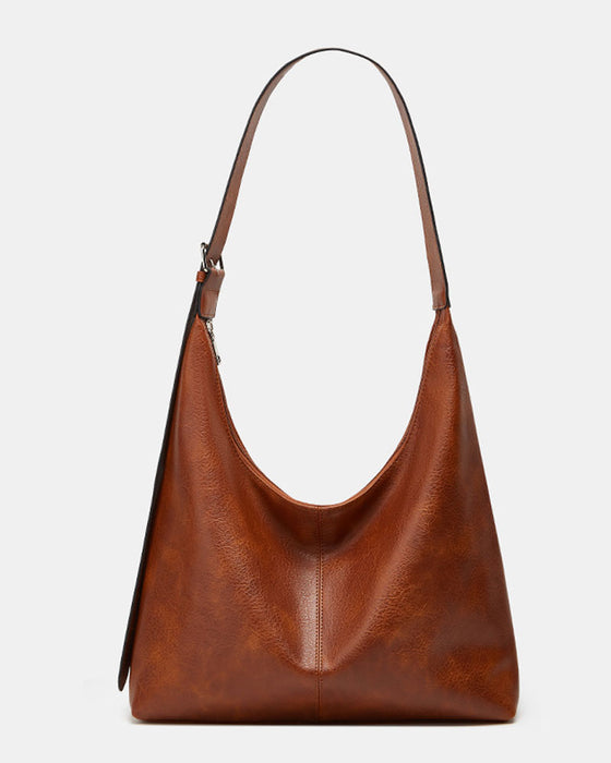 Sac Femme Uni Pu Cuir Épaule