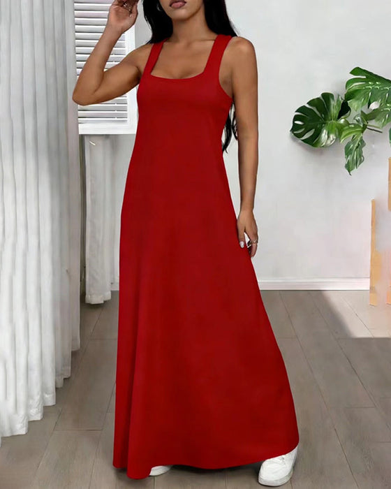 Ensemble Robe Unie Deux Pièces