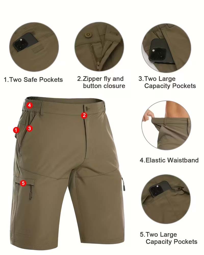 Shorts Homme Décontractés Uni