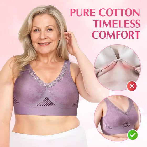 Soutien-Gorge Gainant En Coton Pur Confortable Et Sans Boutons
