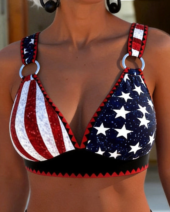 Bikini Taille Haute Imprimé
