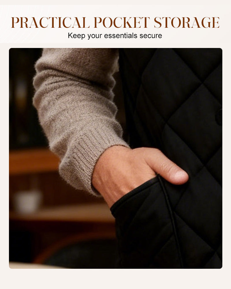 Gilet Homme Casual Matelassé Doublure Thermique