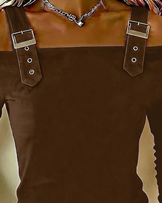 Haut Manche Longue Off-Épaule Camisole