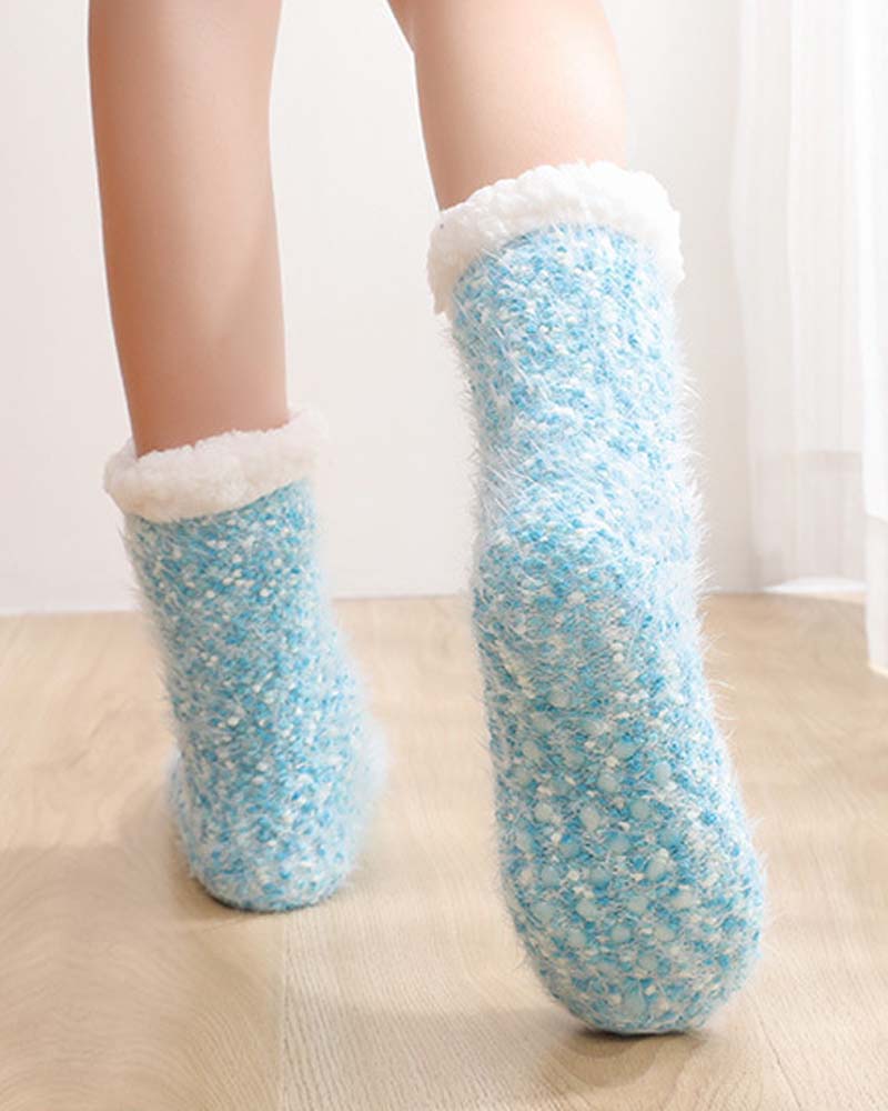 Chaussettes D’Intérieur Confortables Avec Semelles Antidérapantes