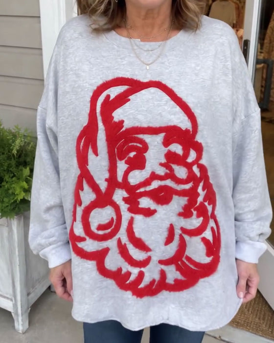 Sweatshirt Élégant Père Noël Lâche
