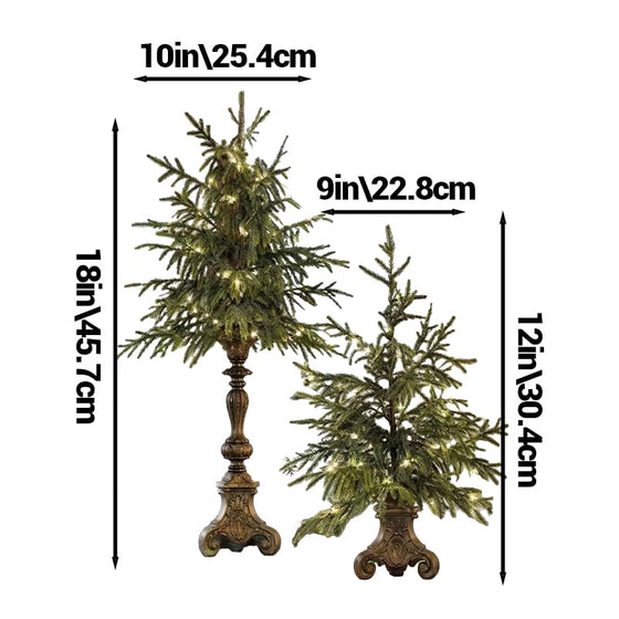 Sapin de Noël de table éclairé