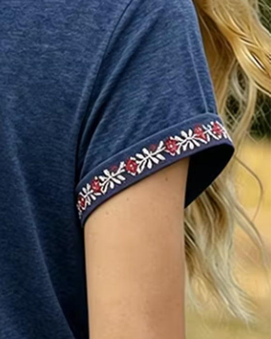 T-Shirt Imprimé Feu D'artifice À Bloc De Couleur