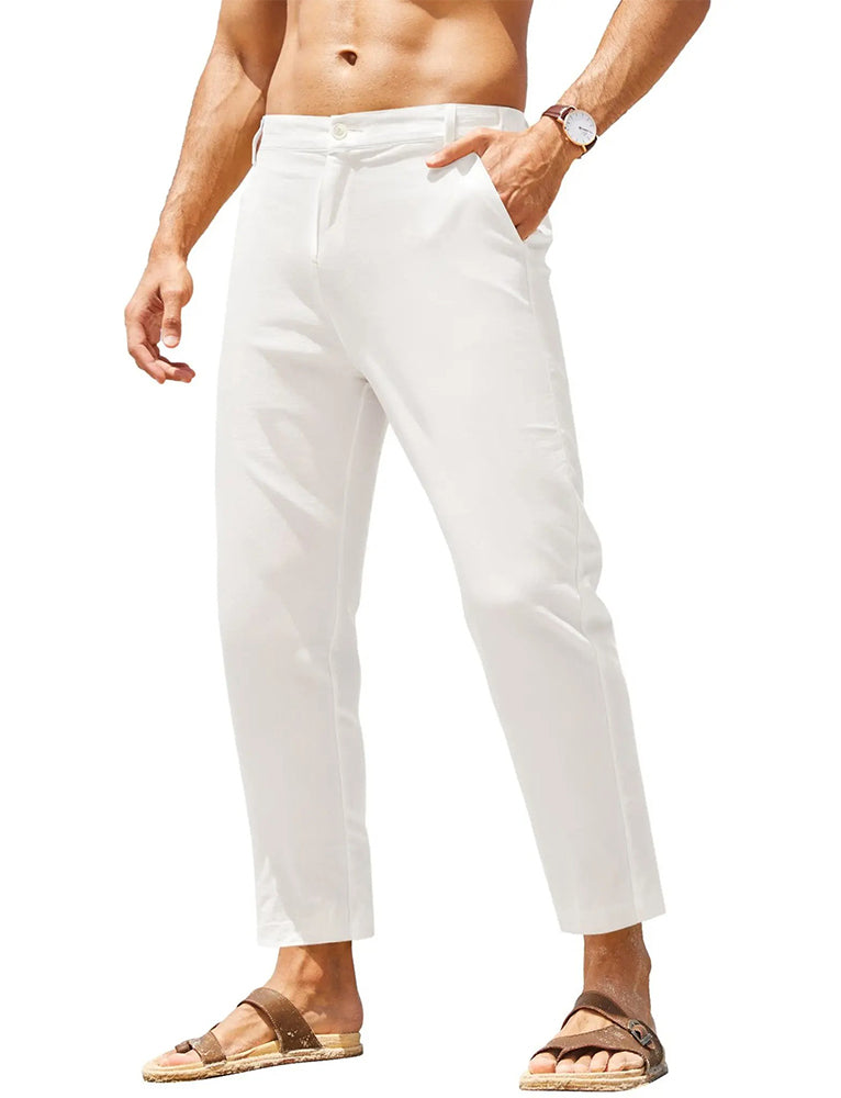 Pantalon Homme Décontracté Cropped