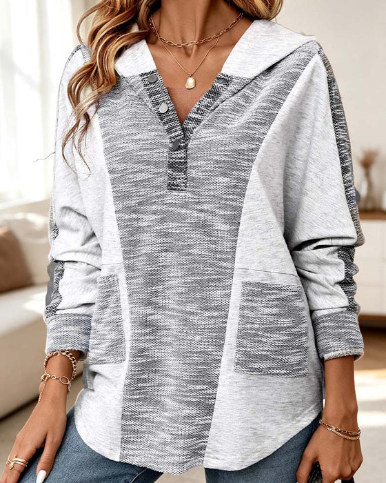 Hoodie Manche Longue Décontracté