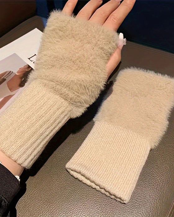 Gants Uni À La Mode Chaud