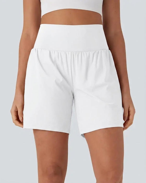 Shorts Uni Taille Haute