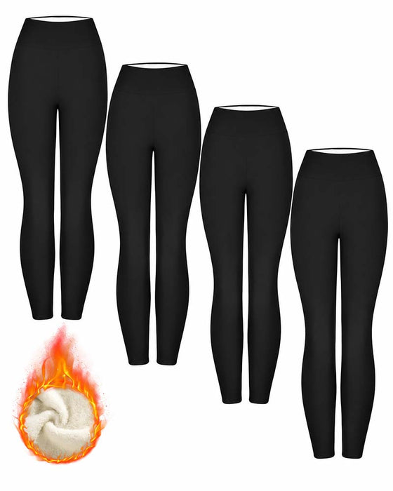 Leggings D'hiver Épais Taille Haute Chauds Pantalons De Yoga