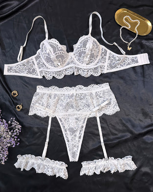 Lingerie Dentelle Garniture Sheer