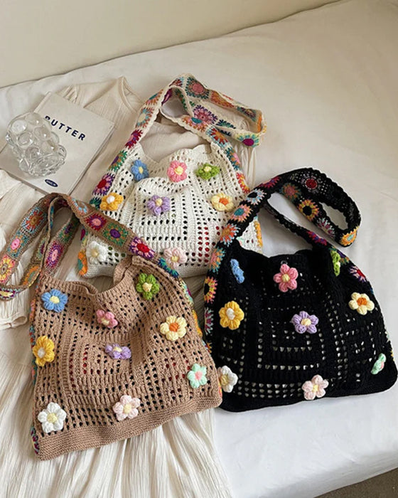 Sac Femme'S Ethnique Crochet Corps Croisé