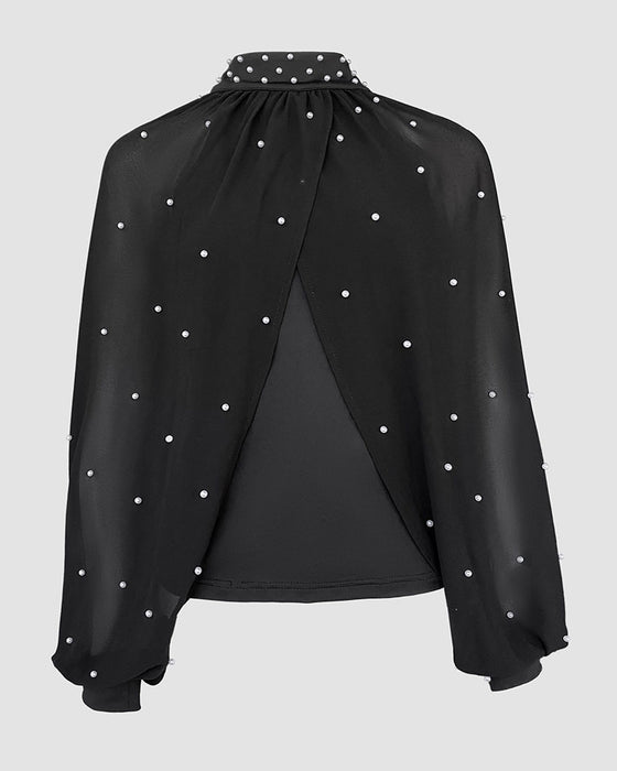 Top Avec Style Élégant Et Design à Manches Lanterne