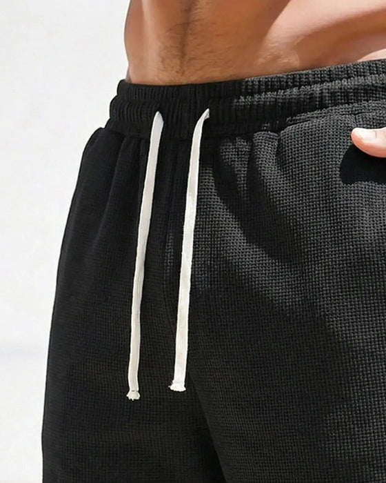 Shorts Homme Gaufré Décontracté