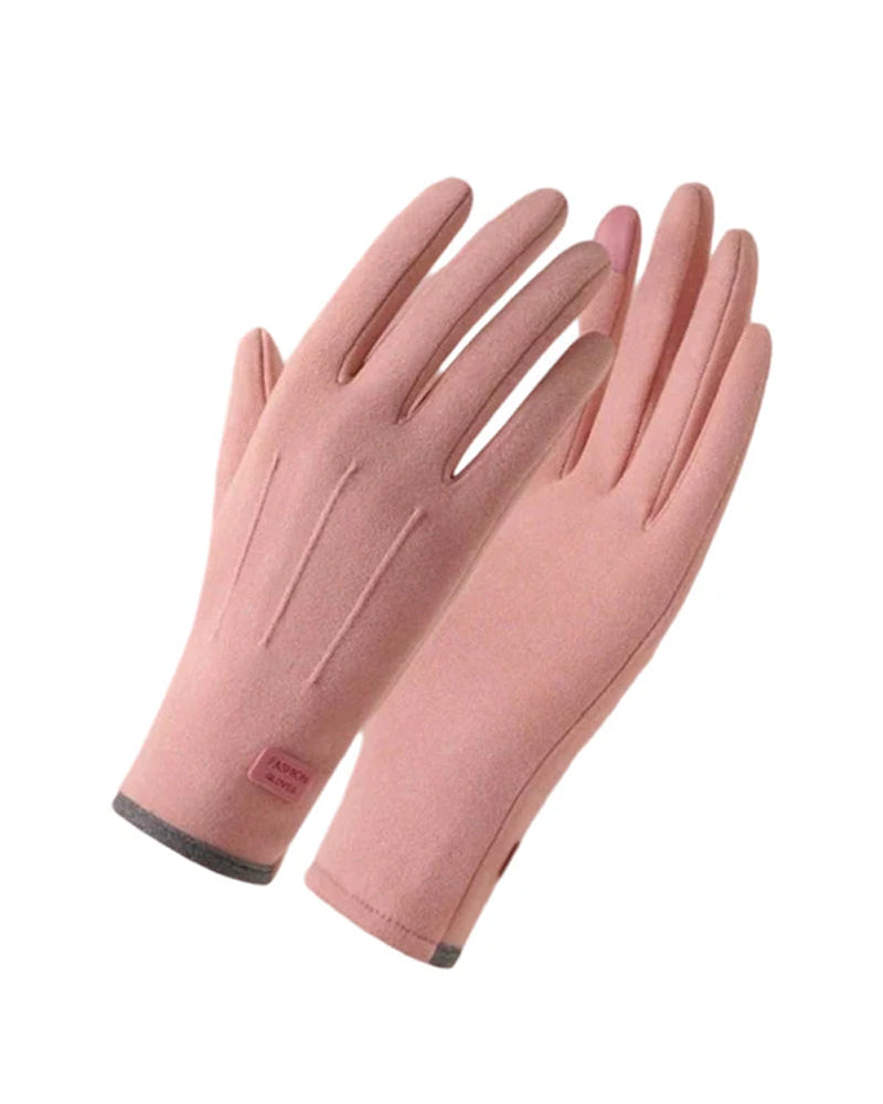 Gants Chauds Et Coupe-Vent Avec Fonction Écran Tactile Et Prise Antidérapante