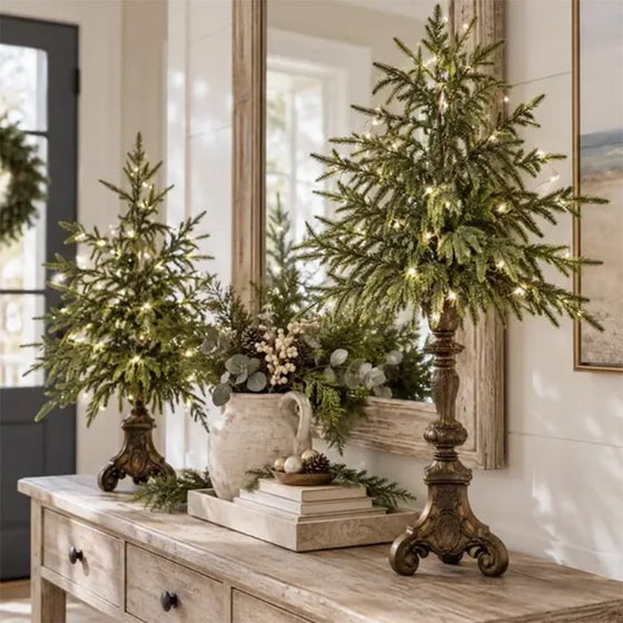 Sapin de Noël de table éclairé
