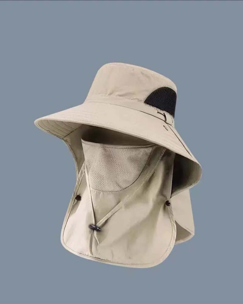 Chapeau Couvre-Visage Soleil Protection Seau