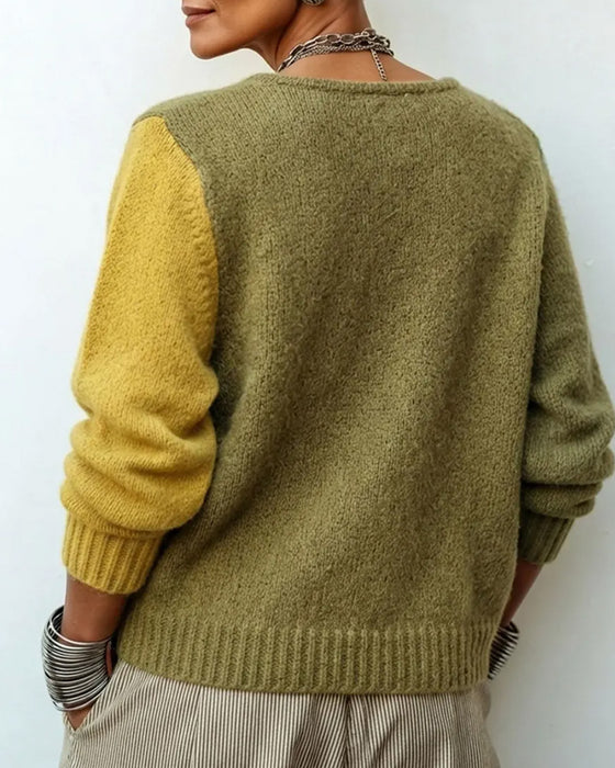 Gilet Irrégulier Bloc De Couleur