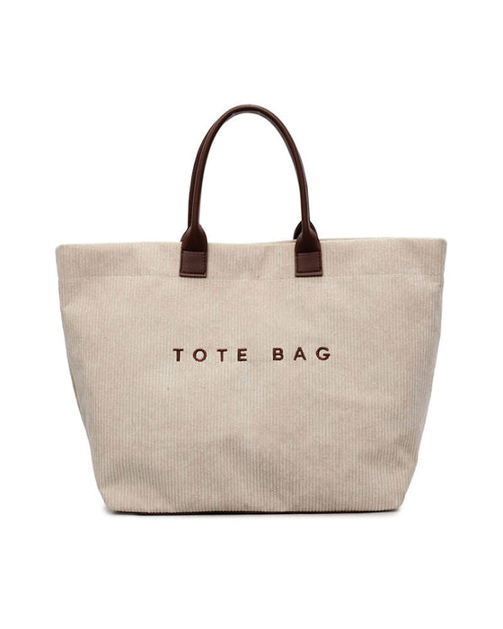 Sac Imprimé Lettre Tote