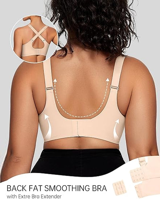 Soutien-Gorge Sans Armature Pour Femme En V Mesh – Bralette Confortable Et Offrant Un Bon Maintien