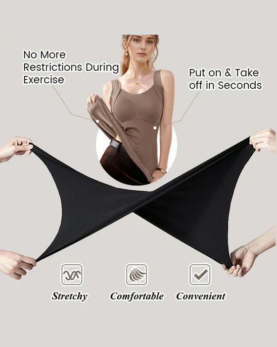 Bra Femmes Maillots De Corps Thermiques Avec Intégré