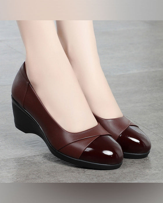 Talons Femme Confortables Compensés Hauts