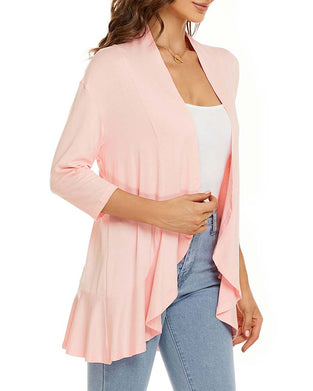 Cardigan Femme Décontracté Léger Devant Ouvert
