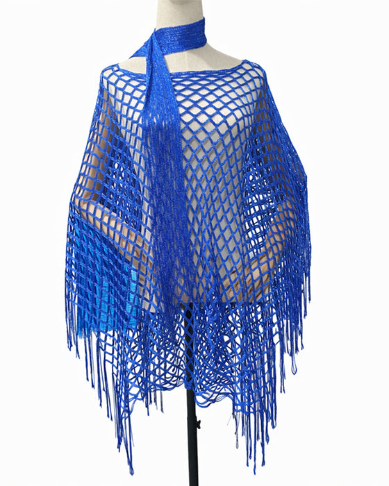 Pullover Frange Mesh Évidé