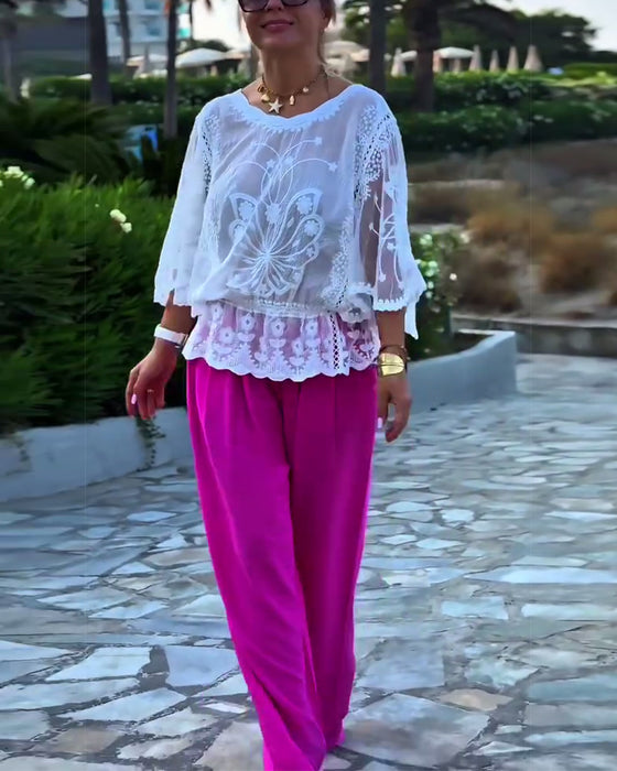 Blouse Unie Tendance