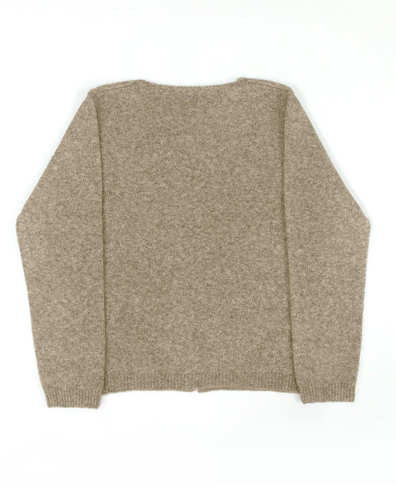 Pull Bouton Irrégulier Unie