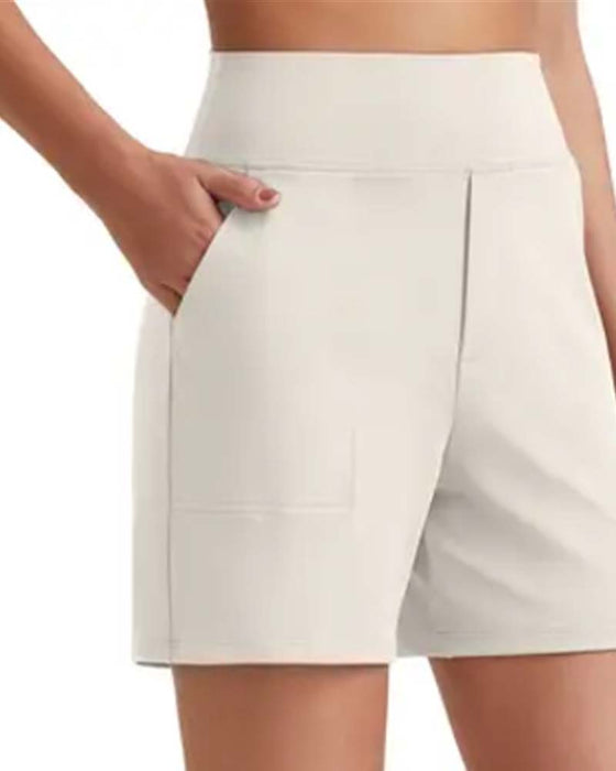 Short Taille Haute Athlétique Course