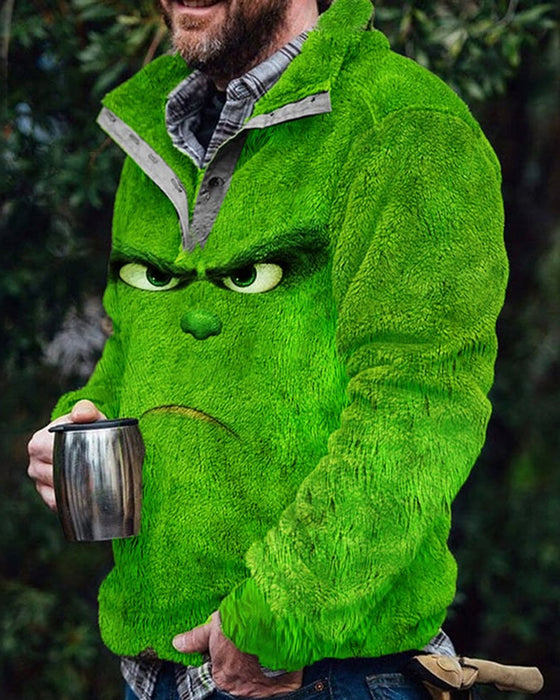 Sweat-shirt décontracté et amusant à imprimé de Noël pour hommes