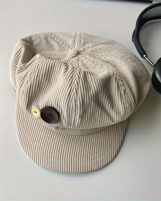 Unisexe Vintage Béret Octogonal