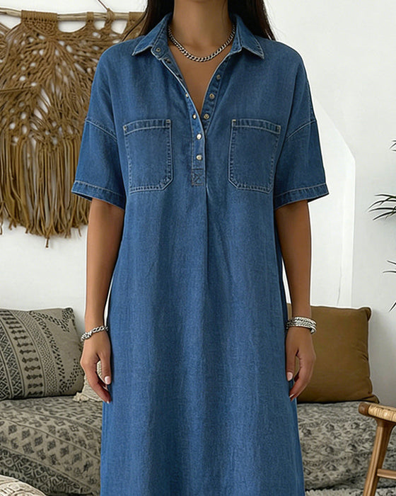 Robe À La Mode Loose Droite