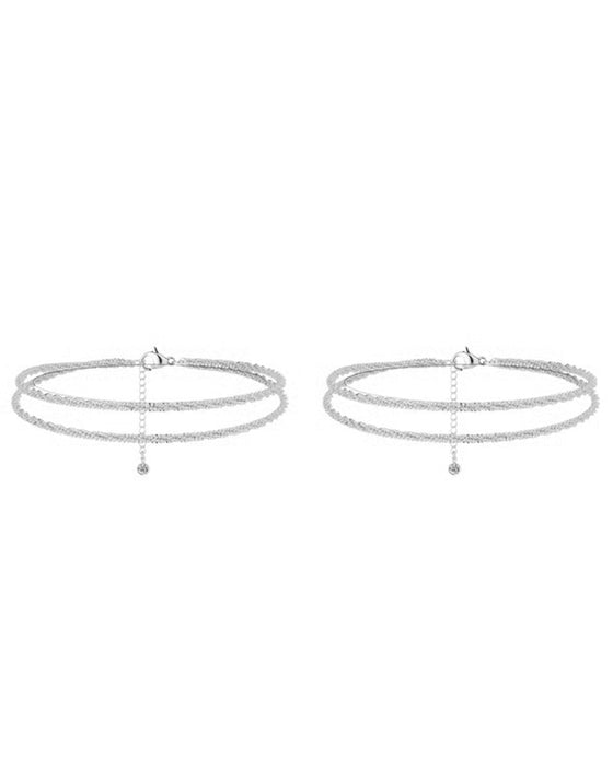 🏖️ Bracelets De Cheville Femme Kc Or & Argent Sterling