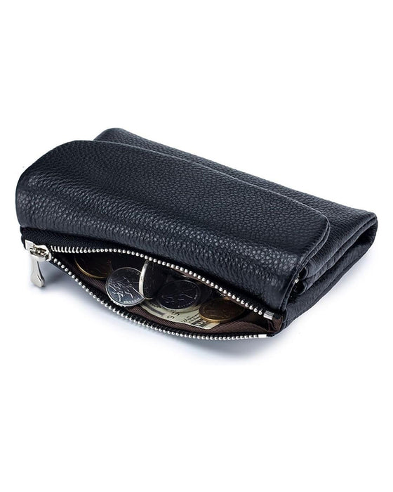 Portefeuille Court Cuir Souple
