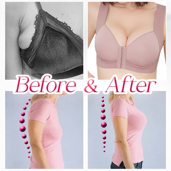 Soutien-Gorge Push-Up Sans Armatures Avec Fermeture Frontale Sans Coutures