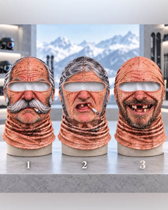 Masque Drôle 3d Grincheux Vieil Homme Ski