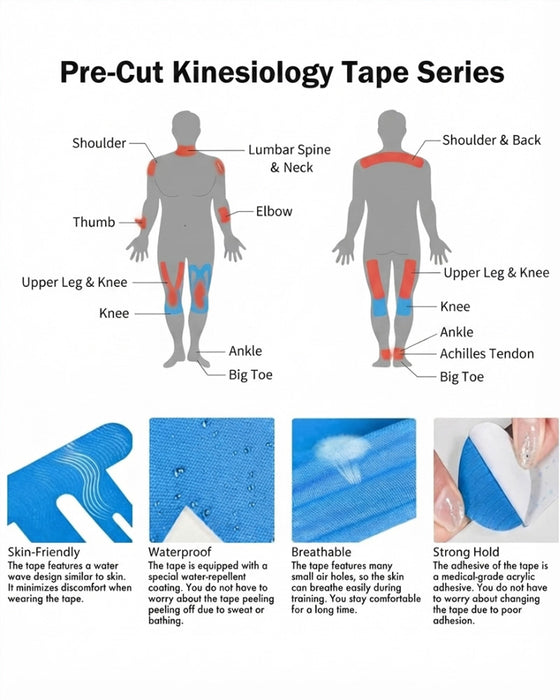 Pièce Patch Musculaire Prédécoupé Genouillère