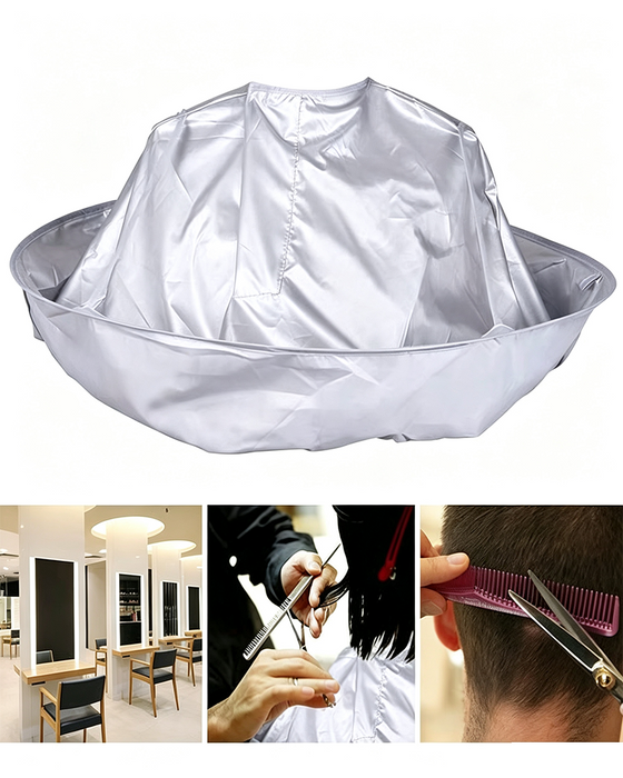 ✂🧹 Cape De Coupe De Cheveux Avec Récupérateur