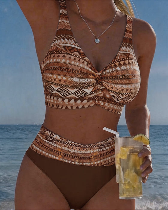 Bikini Géométrique Deux Pièces