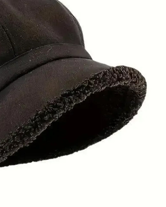 Chapeau Femme Uni Peluche Pêcheur Chaud