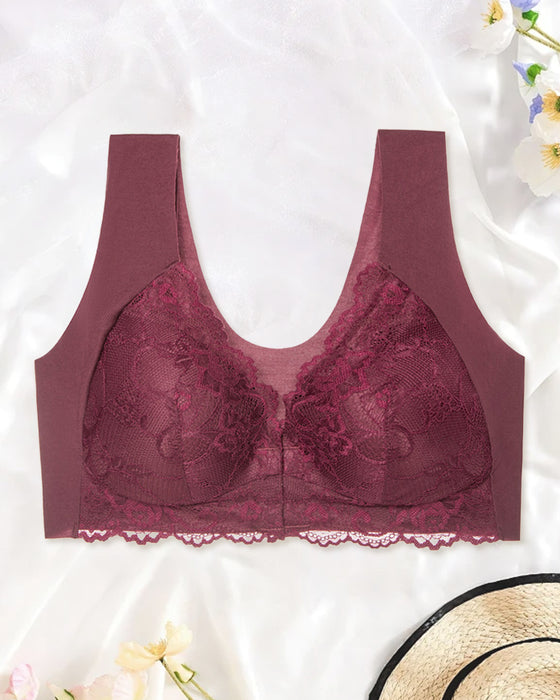 Soutien-Gorge Sans Couture Push Up Dentelle